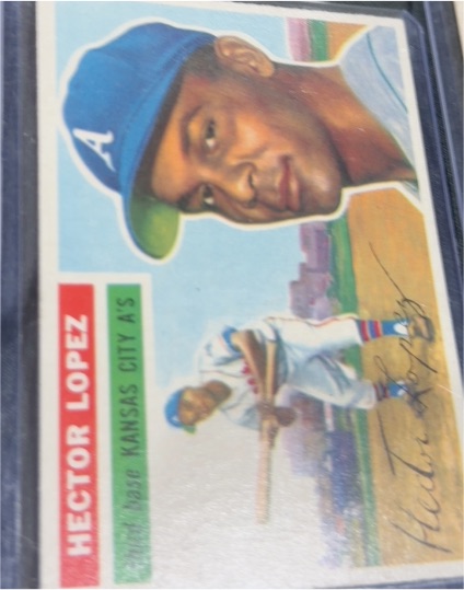 1956 Topps #16 Hector Lopez — front