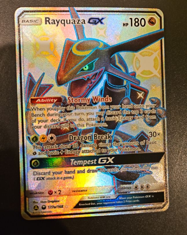 2019 The Pokémon Company Rayquaza GX 177A/168 — front