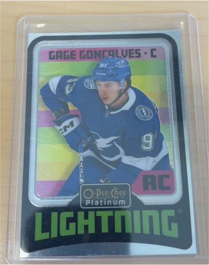 2024-25 O-Pee-Chee Platinum #R84 Gage Goncalves Retro Rookie — front