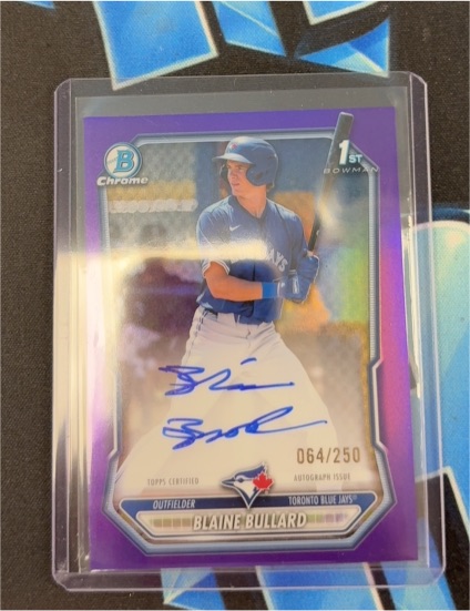 2026 Bowman Chrome #CPA-BB Blaine Bullard — front