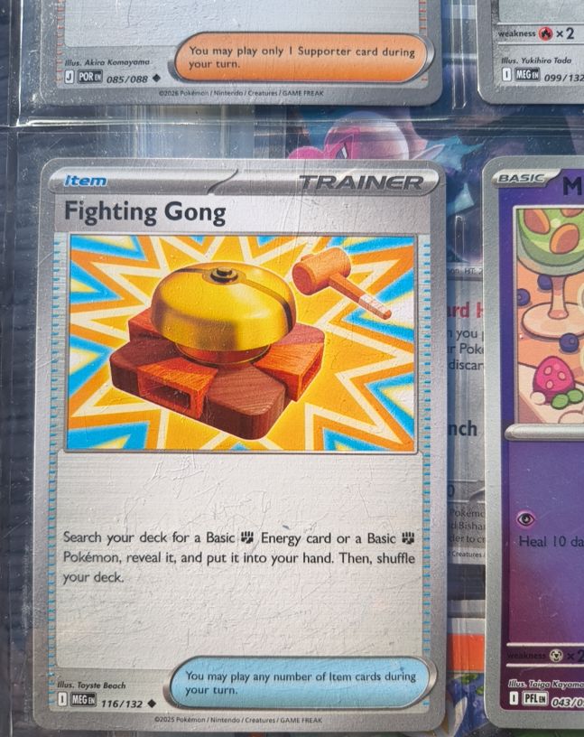 2025 Pokémon TCG Mega Battle #116 Fighting Gong — front