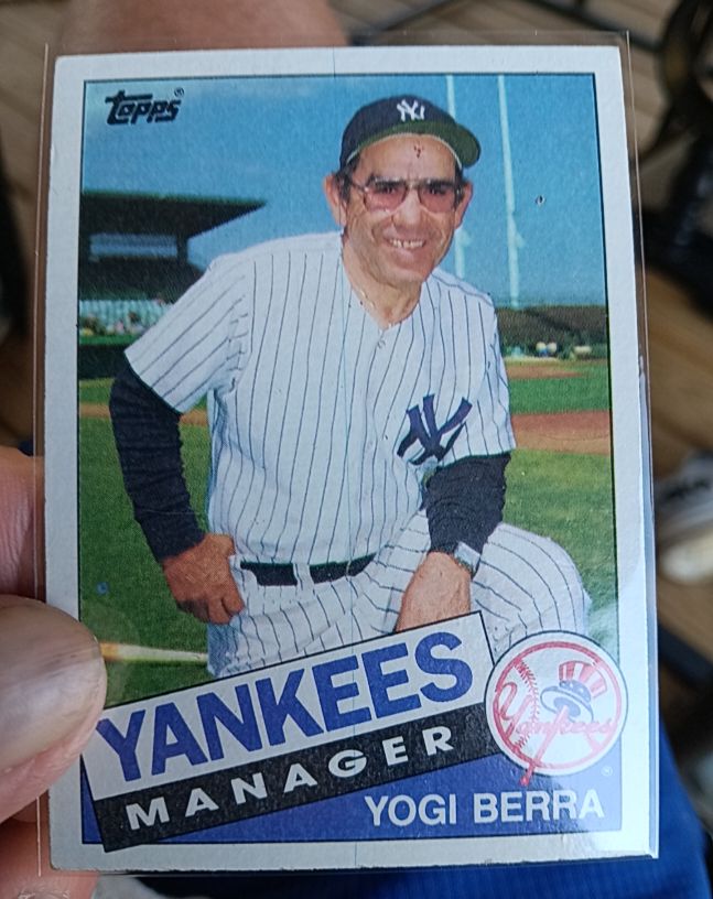 1985 Topps #155 Yogi Berra — front