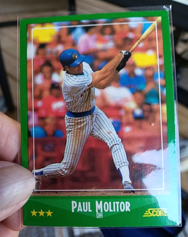 1988 Score #340 Paul Molitor — front