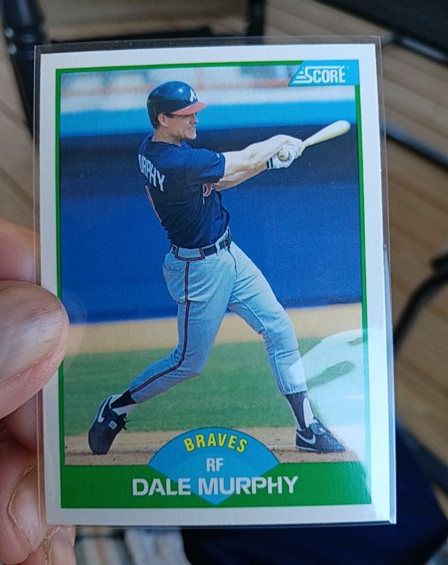 1989 Score #30 Dale Murphy — front