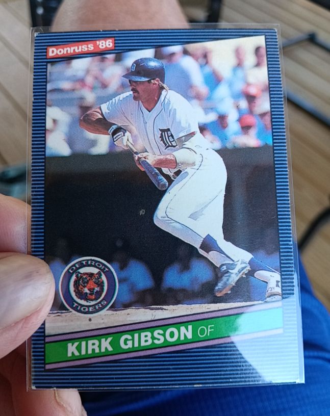 1986 Donruss #125 Kirk Gibson — front