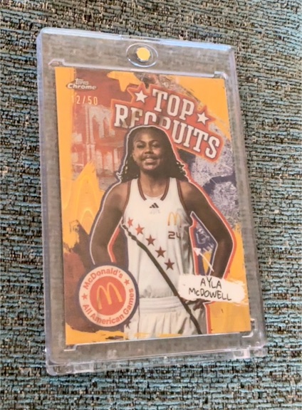 2025 Topps Chrome McDonald's All American Top Recruits #TP-32 Ayla McDowell — front