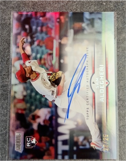 2025 Topps Stadium Club #SCBA-SA Sam Aldegheri — front