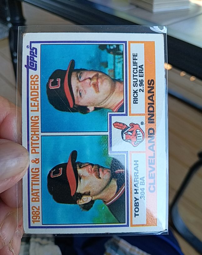 1983 Topps #141 Rick Sutcliffe & Toby Harrah — front