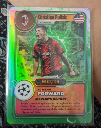2023 Topps Merlin UEFA Merlin's Gamers #MG-31 Christian Pulisic — front