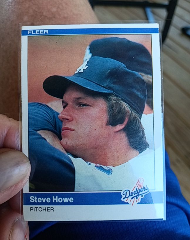 1984 Fleer #103 Steve Howe — front