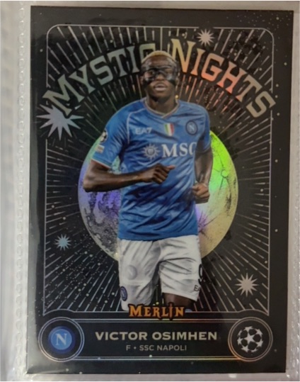2023-24 Topps Merlin #MN-17 Victor Osimhen Mystic Nights — front