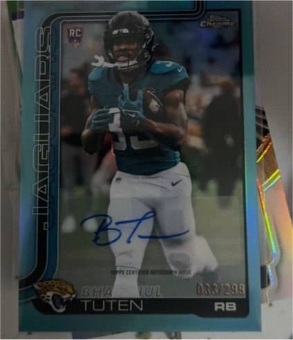 2025 Topps Chrome #389 Bhayshul Tuten — front