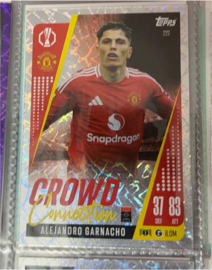 2024-25 Topps UEFA Club Competitions #222 Alejandro Garnacho — front