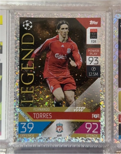 2022-23 Topps Match Attax #416 Fernando Torres Legend Liverpool FC — front