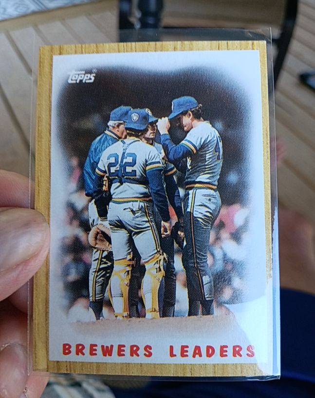 1987 Topps #56 Brewers Leaders Milwaukee Brewers — front
