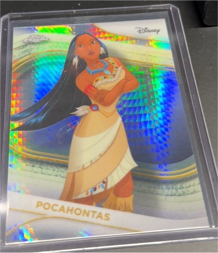 2025 Topps Chrome Disney #30 Pocahontas Prism Refractor — front
