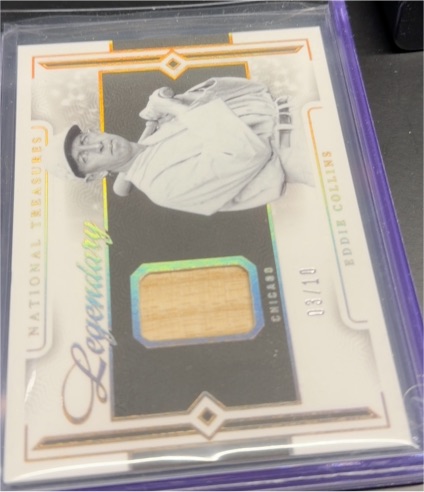 2024 Panini National Treasures Legendary Lumber #LL-EC Eddie Collins — front