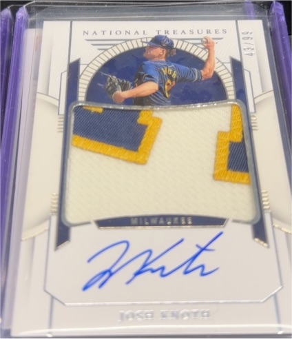 2024 Panini National Treasures Prospect Material Signatures #PMS-JK Josh Knoth — front