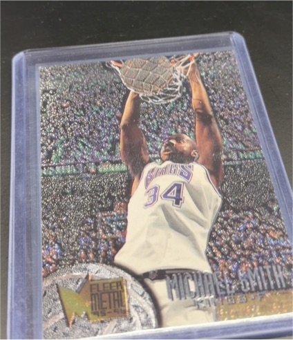 1995-96 Fleer Metal #188 Michael Smith Sacramento Kings — front