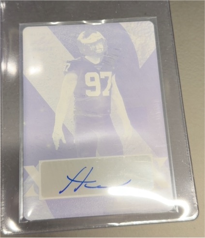 2017 Leaf Metal #T.J. Watt Printing Plate Black Auto — front
