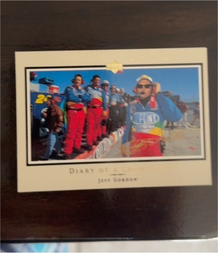 1996 Upper Deck Road to the Cup Diary of a Champion #DC7 Jeff Gordon — front