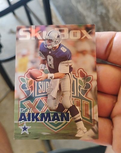 1993 SkyBox Super Bowl #66 Troy Aikman — front