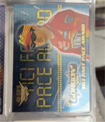 1999 Wheels High Gear #54 Jeff Gordon MCI Fast Pace Award — front