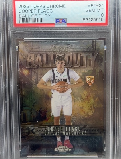 2025 Topps Chrome Ball of Duty #BD-21 Cooper Flagg — front