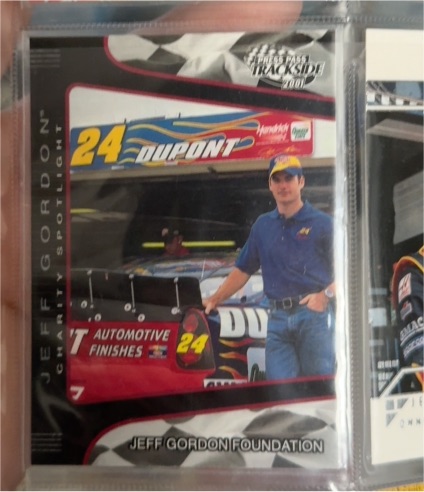 2001 Press Pass Trackside #85 Jeff Gordon Foundation — front