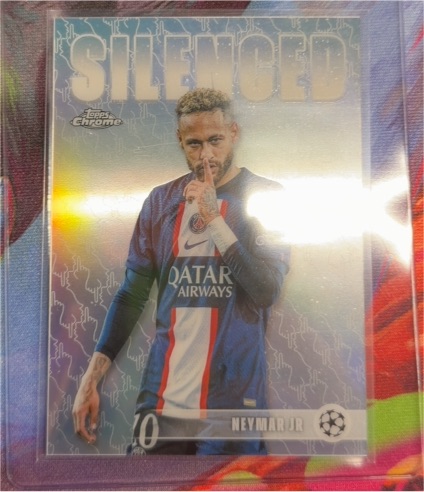 2025-26 Topps Chrome UEFA Club Competitions #SHH-1 Neymar Jr Silenced — front