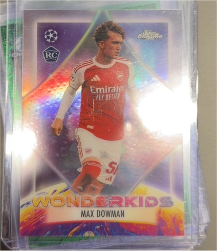 2026 Topps Chrome UEFA Champions League Wonderkids #WK-4 Max Dowman — front