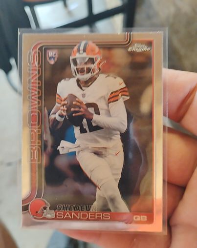 2025 Topps Chrome #315 Shedeur Sanders — front