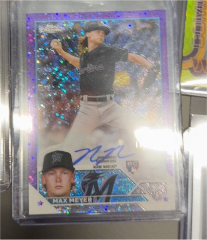 2023 Topps Chrome #RA-MME Max Meyer Rookie Autograph — front