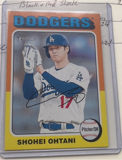 2024 Topps Heritage #371 Shohei Ohtani — front