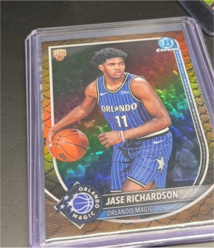 2025-26 Bowman Chrome #BCV-25 Jase Richardson — front