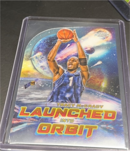 2023-24 Topps Chrome Cosmic #LIO-25 Tracy McGrady Launched Into Orbit — front