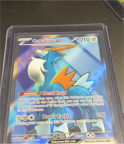 Pokémon TCG Cobalion EX 103/086 Plasma Storm Ultra Rare Holo — front