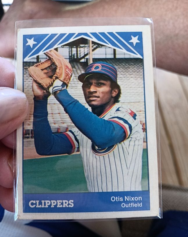 1983 TCMA Otis Nixon Columbus Clippers — front