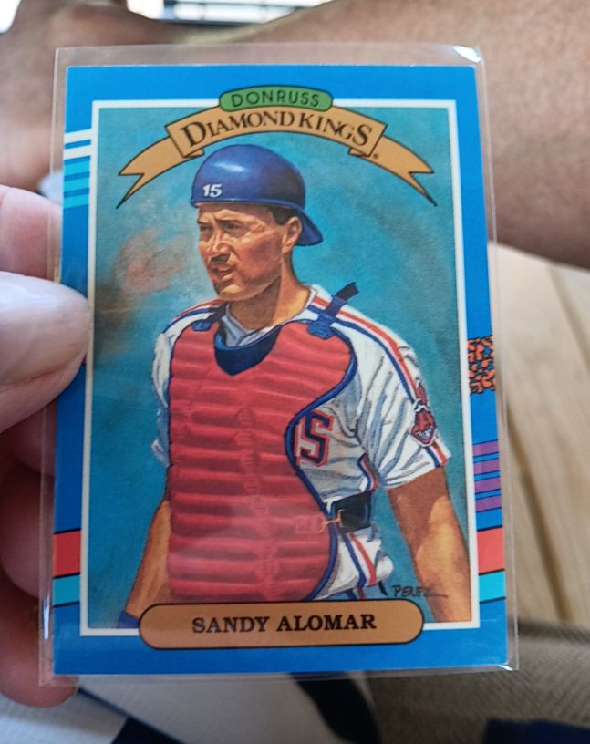 1991 Donruss Diamond Kings #13 Sandy Alomar Jr. — front