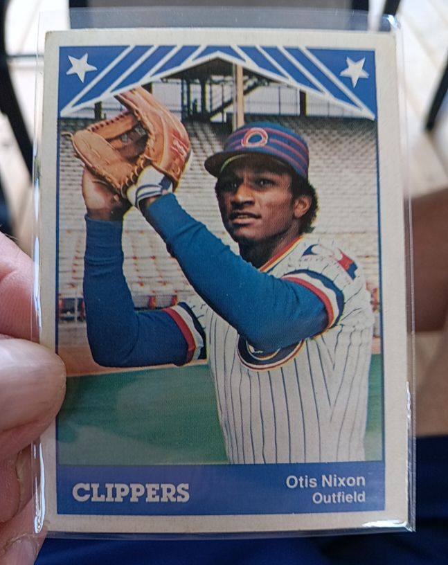 1983 TCMA Otis Nixon Columbus Clippers — front