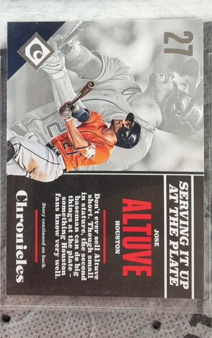 2017 Panini Chronicles #27 Jose Altuve — front