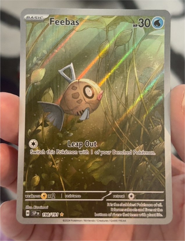 2024 Pokemon Surging Sparks #198 Feebas — front