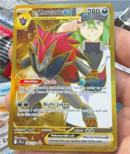 2015 Pokémon Sv09 Journey Together #189 N's Zoroark ex — front