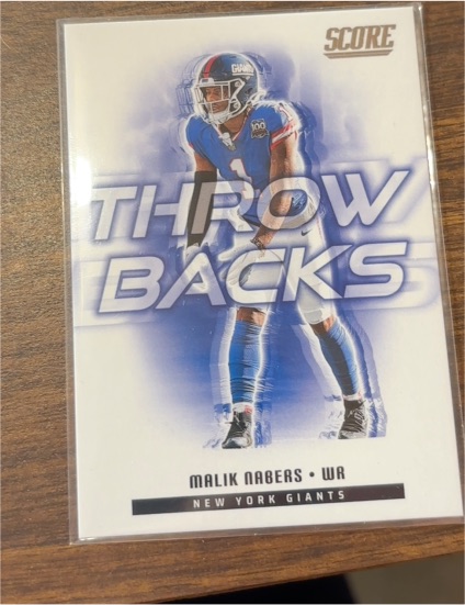 2025 Panini Score Throwbacks #11 Malik Nabers — front