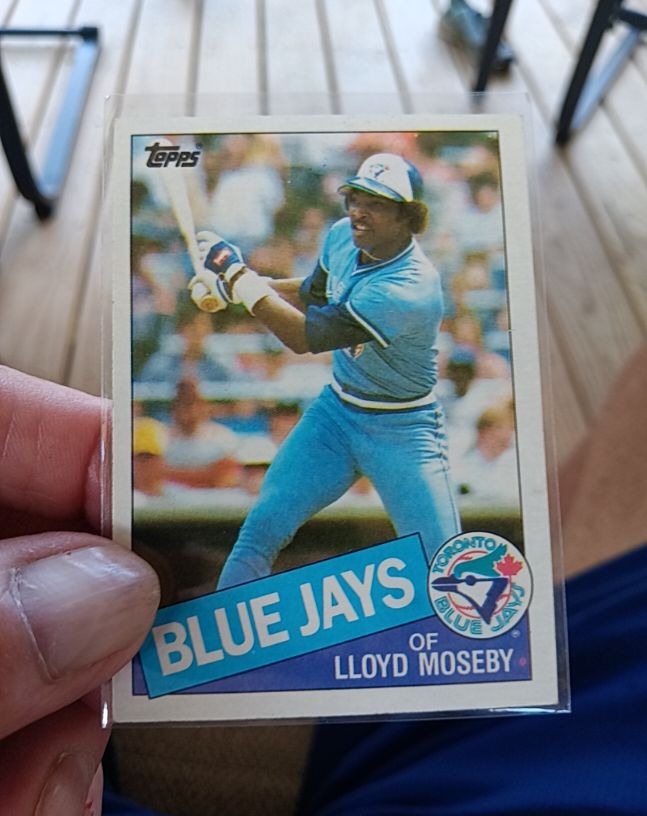 1985 Topps #545 Lloyd Moseby — front