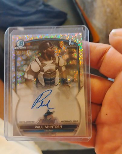 2023 Bowman Chrome #CPA-PM Paul McIntosh — front