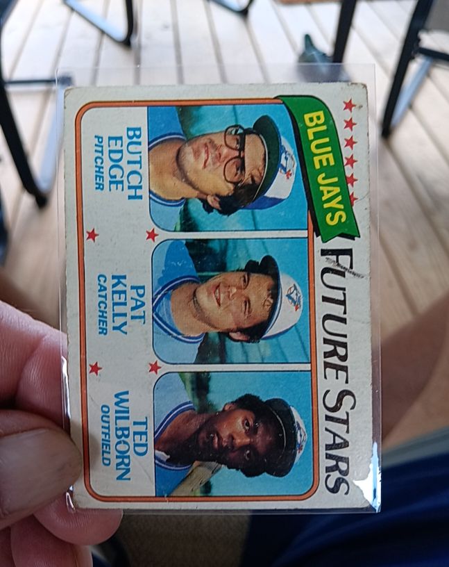 1980 Topps #674 Toronto Blue Jays Future Stars Butch Edge Pat Kelly Ted Wilborn — front