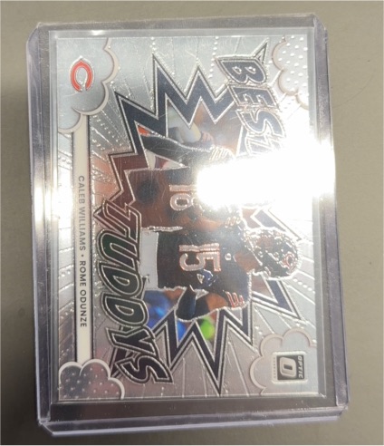 2025 Panini Donruss Optic #8 Best Tuddys Caleb Williams Rome Odunze — front