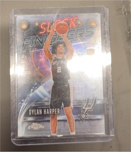 2025-26 Topps Chrome #SF-22 Dylan Harper Sleek Finishers Rookie Card — front