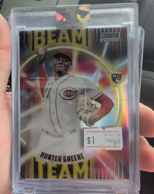 2022 Topps Stadium Club Chrome #BT-11 Hunter Greene — front